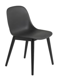 Fiber Side Chair Wood Schwarz