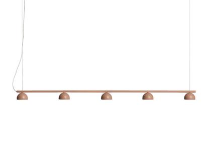 Blush Rail Pendelleuchte 5 Schirme|Warm beige