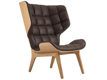 Mammoth Wing Chair Leder Dunes dark brown