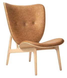 Elephant Lounge Chair Leder Dunes camel|Eiche natur