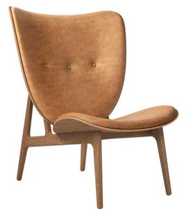 Elephant Lounge Chair Leder Dunes camel|Eiche hell geräuchert