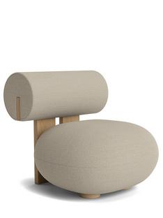 Hippo Lounge Chair Stoff Hallingdal off-white|Eiche natur