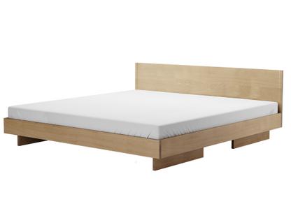 Zians Bett 200 x 200 cm (XLarge)|Mit Kopfteil|Eiche gewachst