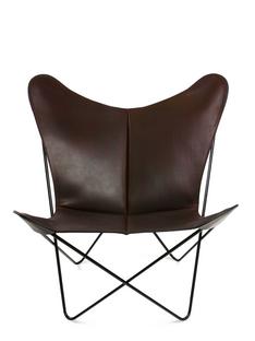 Trifolium Butterfly Chair Mokka|Stahl, schwarz pulverbeschichtet