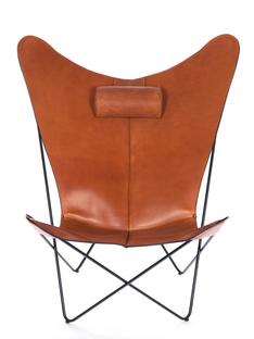 KS Chair Haselnuss|Stahl, schwarz pulverbeschichtet