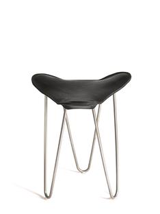 Trifolium Stool Schwarz|Edelstahl