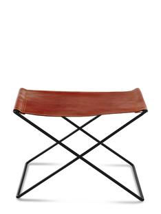 Ox Stool Cognac|Stahl, schwarz pulverbeschichtet