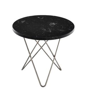 Mini O Table Schwarz Marquina|Edelstahl