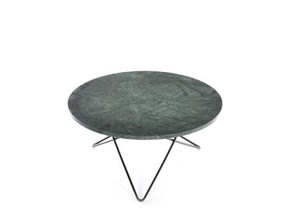 O Table Grün Indio|Stahl, schwarz pulverbeschichtet