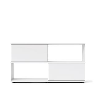 Flow Q Sideboard 160 cm|86,4 cm (2 Klappen)|Weiß