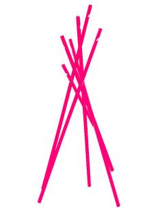 Sticks Garderobenständer Esche neonpink matt