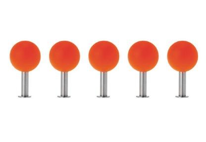 Dots Wandhaken 5er Set Orange