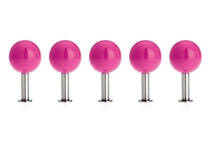 Dots Wandhaken 5er Set Pink