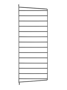 String System Wandleiter Einzeln|75 x 30 cm|Schwarz
