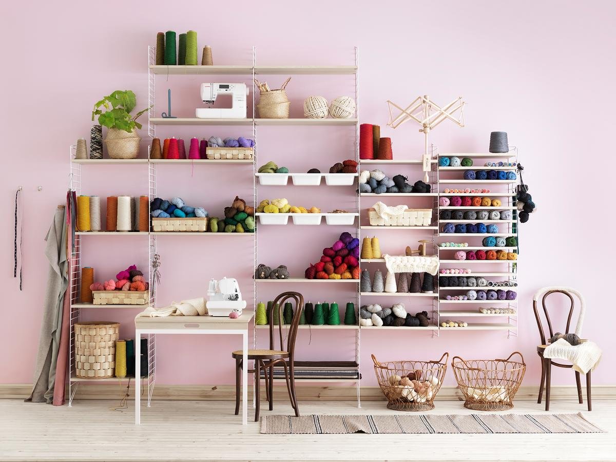 String Bowl Shelf von Kajsa & Nisse Strinning, 1949 Designermöbel von