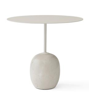 Lato Beistelltisch Oval (L 50 x B 40 cm)|Ivory / Crema Diva Marmor