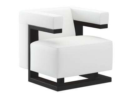 F51 Gropius Sessel Leder|Weiß|Esche schwarz