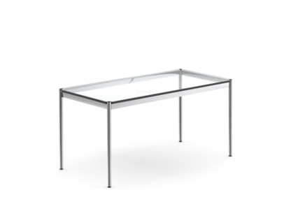 USM Haller Tisch 150 x 75 cm|Glas|Transparent