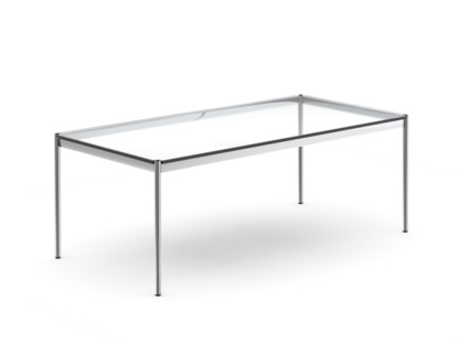 USM Haller Tisch 200 x 100 cm|Glas|Transparent