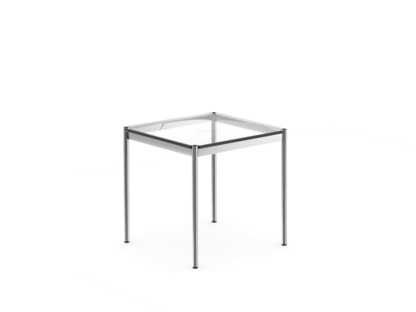 USM Haller Tisch 75 x 75 cm|Glas|Transparent