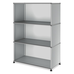 USM Haller Highboard M offen USM mattsilber