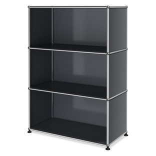 USM Haller Highboard M offen Mittelgrau RAL 7005