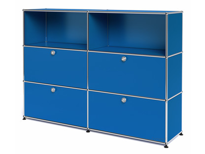 USM Haller Highboard L mit 4 Klappen Enzianblau RAL 5010