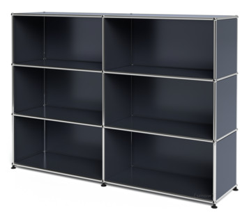 USM Haller Highboard L offen Anthrazitgrau RAL 7016