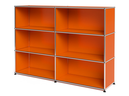 USM Haller Highboard L offen Reinorange RAL 2004