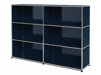 USM Haller Highboard L offen Stahlblau RAL 5011