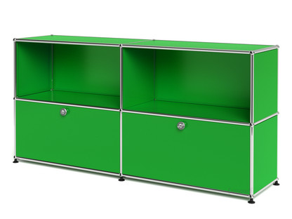 USM Haller Sideboard L mit 2 Klappen USM grün