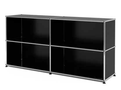 USM Haller Sideboard L offen Graphitschwarz RAL 9011