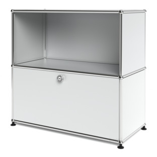 USM Haller Sideboard M mit 1 Klappe USM mattsilber