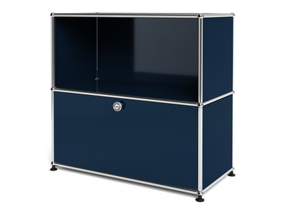 USM Haller Sideboard M mit 1 Klappe Stahlblau RAL 5011