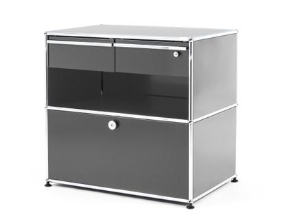 USM Haller Techniksideboard M USM mattsilber