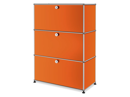 USM Haller Highboard M, individualisierbar Reinorange RAL 2004|Mit Klappe|Mit Klappe|Mit Klappe