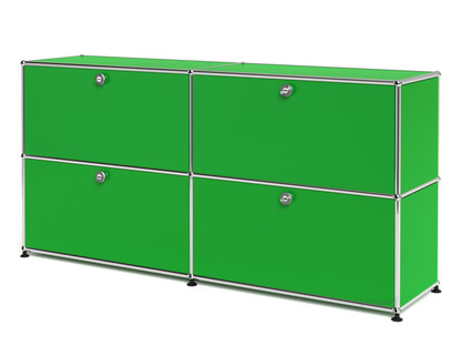 USM Haller Sideboard L, individualisierbar USM grün|Mit 2 Klappen|Mit 2 Klappen