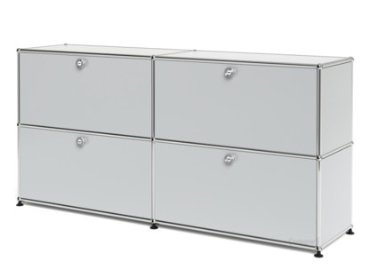 USM Haller Sideboard L, individualisierbar Lichtgrau RAL 7035|Mit 2 Klappen|Mit 2 Klappen