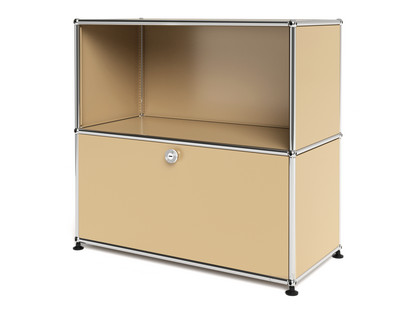 USM Haller Sideboard M, individualisierbar USM beige|Offen|Mit Klappe