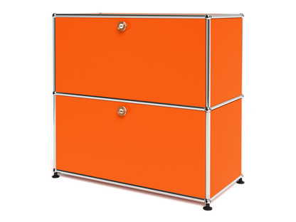 USM Haller Sideboard M, individualisierbar Reinorange RAL 2004|Mit Klappe|Mit Klappe