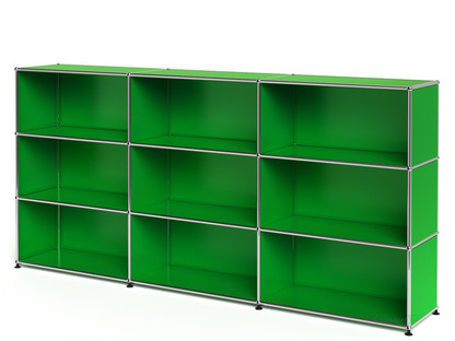 USM Haller Highboard XL, individualisierbar USM grün|Offen|Offen|Offen