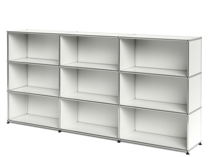 USM Haller Highboard XL, individualisierbar Reinweiß RAL 9010|Offen|Offen|Offen