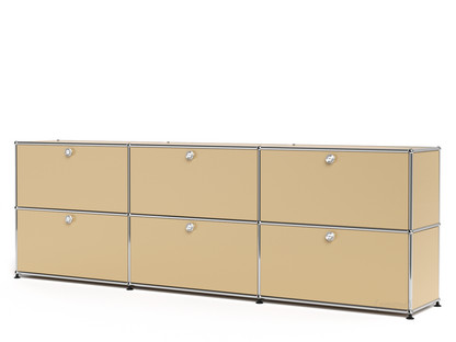 USM Haller Sideboard XL, individualisierbar USM beige|Mit 3 Klappen|Mit 3 Klappen