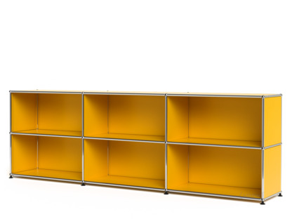 USM Haller Sideboard XL, individualisierbar Goldgelb RAL 1004|Offen|Offen