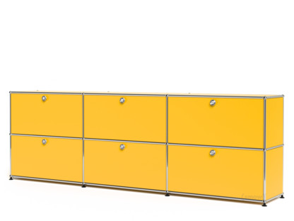 USM Haller Sideboard XL, individualisierbar Goldgelb RAL 1004|Mit 3 Klappen|Mit 3 Klappen
