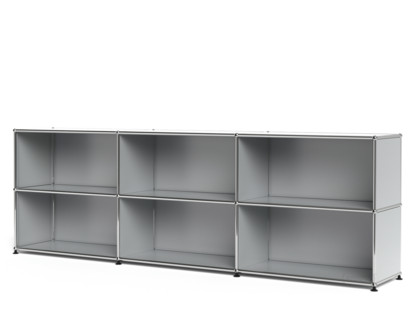 USM Haller Sideboard XL, individualisierbar Lichtgrau RAL 7035|Offen|Offen