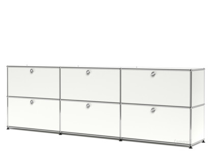 USM Haller Sideboard XL, individualisierbar Reinweiß RAL 9010|Mit 3 Klappen|Mit 3 Klappen