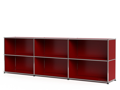 USM Haller Sideboard XL, individualisierbar USM rubinrot|Offen|Offen