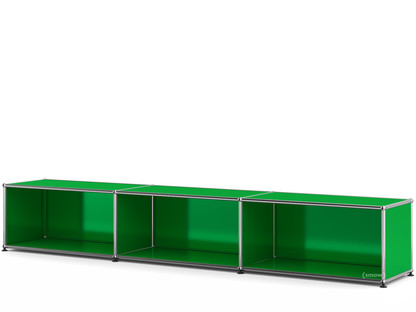 USM Haller Lowboard XL, individualisierbar USM grün|Offen|35 cm