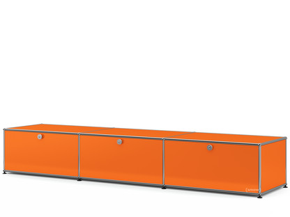 USM Haller Lowboard XL, individualisierbar Reinorange RAL 2004|Mit 3 Klappen|50 cm